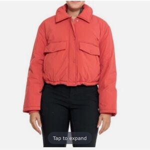 Blank NYC Coral Puffer Jacket Size Small